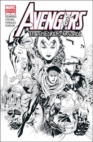 Avengers: The Children's Crusade issue 1-B Jim Cheung 1:100 Black and White Cover