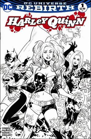 Harley Quinn (2016) issue 1-US Emanuela Lupacchino Zapp Comics B&W Cover