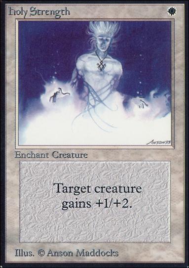 Magic the Gathering: Limited Edition Alpha (Base Set) card 24 Holy Strength
