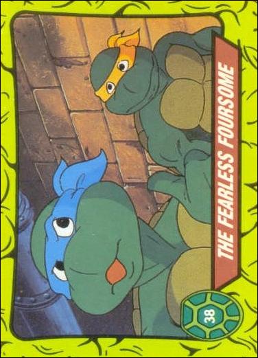 Teenage Mutant Hero Turtles (Ireland) (Base Set) card 38 The Fearless Foursome