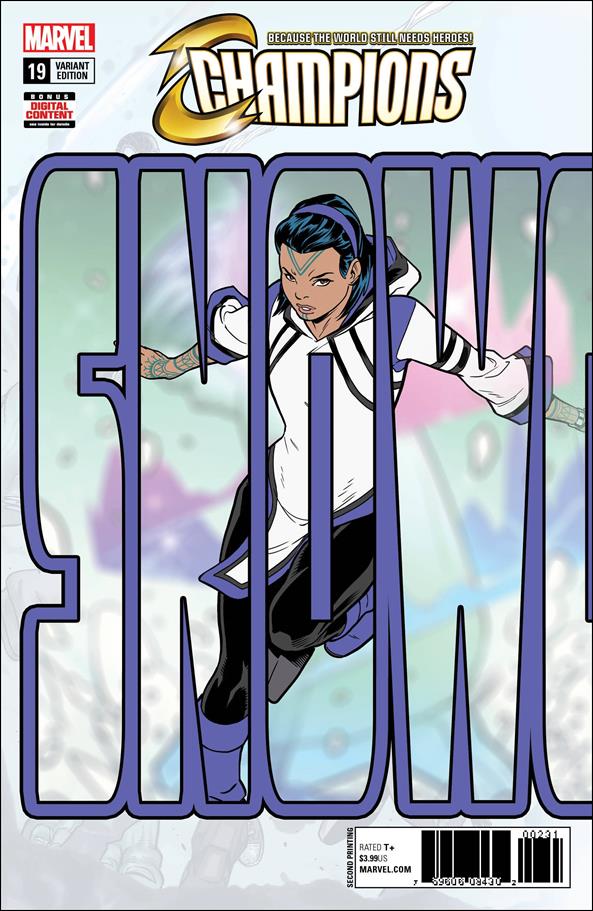 Champions (2016) issue 19-B Sean Izaakse Connecting Cover (2nd Printing)