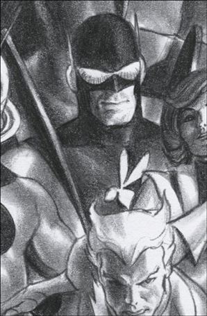 Superior Avengers issue 2-E Alex Ross Timeless Virgin B&W 1:100 Cover