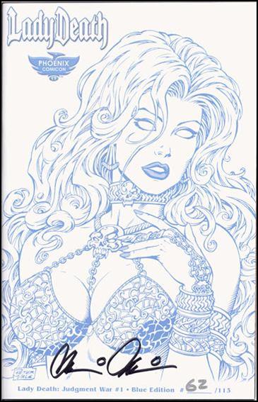 Lady Death: Judgement War issue 1-DH Blue Edition Phoenix Comicon Cover 1/125