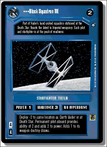 Star Wars: Official Tournament Sealed Deck (Base Set) card 8 Black Squadron TIE