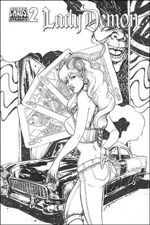 Lady Demon (2014) issue 2-D Joyce Chin 1:10 Black & White Cover