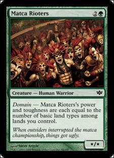 Magic the Gathering: Conflux (Base Set) card 84 Matca Rioters