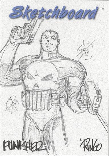 Marvel Creators Collection '98 (Sketchboard Subset) card 17-D Punisher (White)