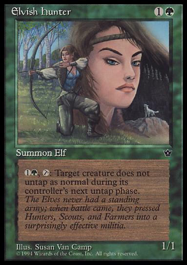 Magic the Gathering: Fallen Empires (Base Set) card 67-C Elvish Hunter