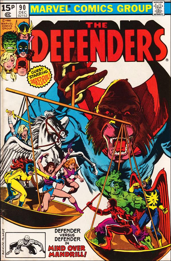 Defenders (1972) issue 90-B UK Price Cover