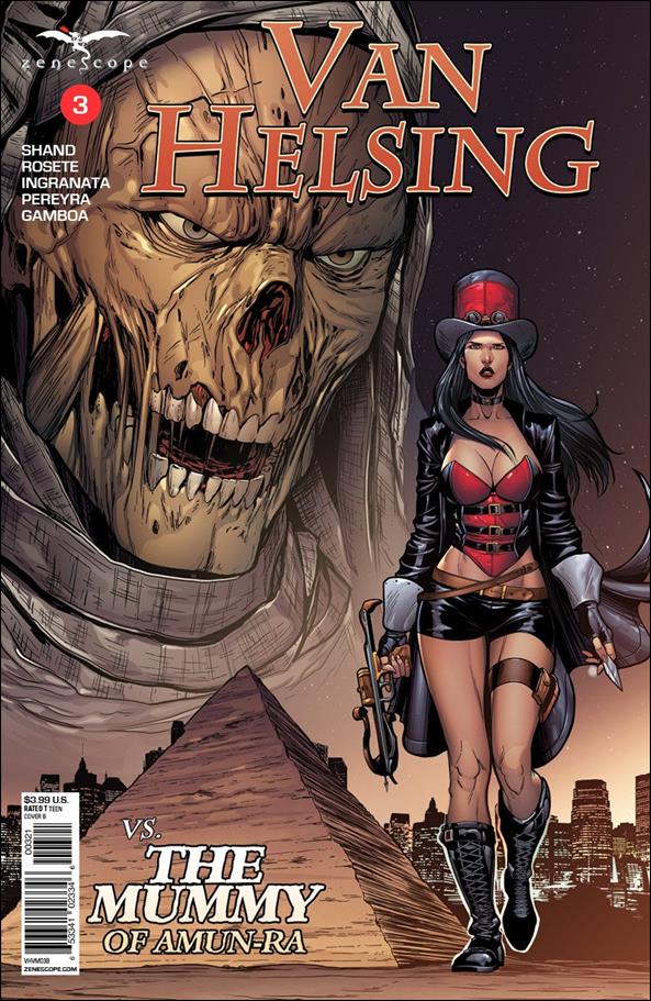 Van Helsing vs the Mummy of Amun-Ra issue 3-B Marc Rosete Cover
