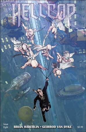 Hellcop (2021) issue 8 Brian Haberlin Flying Cover