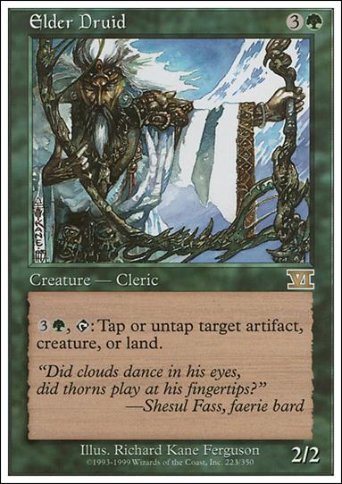 Magic the Gathering: 6th Edition (Base Set) card 223 Elder Druid