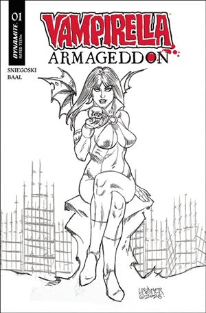 Vampirella: Armageddon issue 1-O Joseph Michael Linsner B&W 1:10 Cover