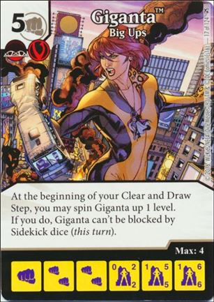 DC Comics Dice Masters Green Arrow and The Flash card 17 Giganta: Big Ups
