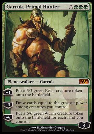 Magic the Gathering: 2012 Core Set (Base Set) card 174 Garruk, Primal Hunter