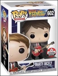 POP! Movies figure 602-B Marty McFly (Guitar) Canadian Convention Exclusive