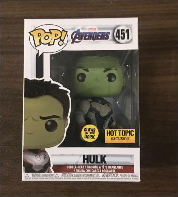 POP! Marvel figure 451-B Hulk (Glows-In-The-Dark)