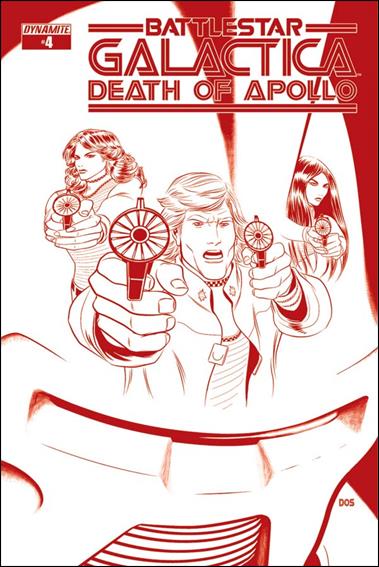 (Classic) Battlestar Galactica: The Death of Apollo issue 4-G Dietrich Smith 1:25 Cylon Red Cover