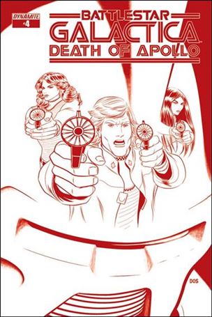 (Classic) Battlestar Galactica: The Death of Apollo issue 4-G Dietrich Smith 1:25 Cylon Red Cover