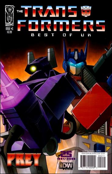 Transformers: Best of UK: Prey issue 3 Andrew Griffith Cover