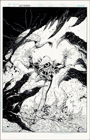 Nocterra issue 1-L Greg Capullo 1:150 Black & White Cover