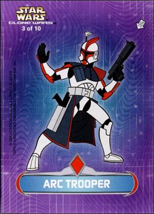 Star Wars: The Clone Wars (Die-Cut Sticker Subset) card 3 ARC Trooper