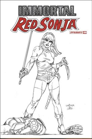 Immortal Red Sonja issue 9-G Joseph Michael Linsner 1:15 B&W Cover