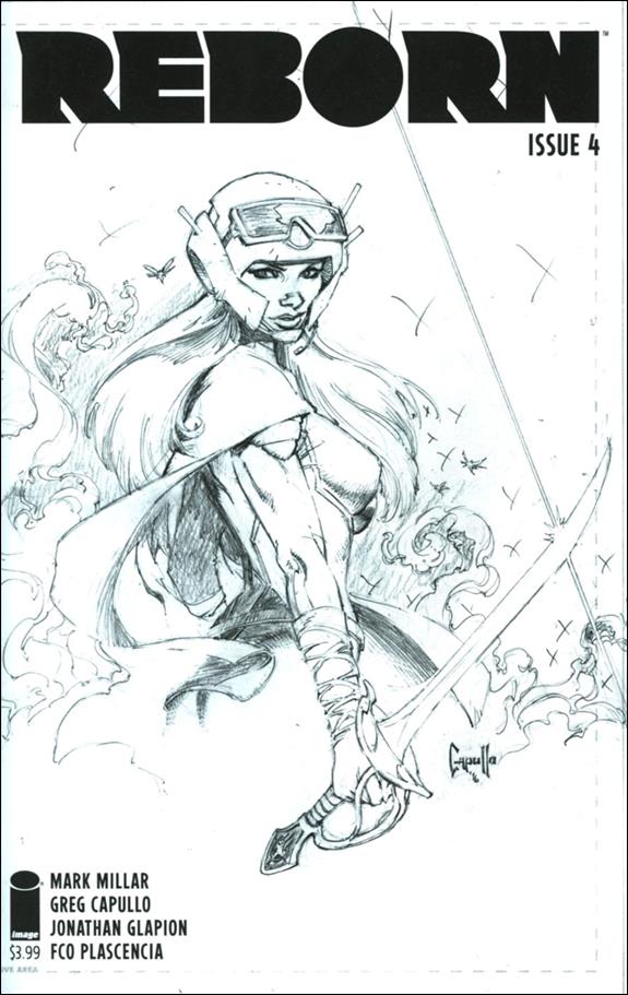 Reborn issue 4-C Greg Capullo 1:100 Sketch Cover