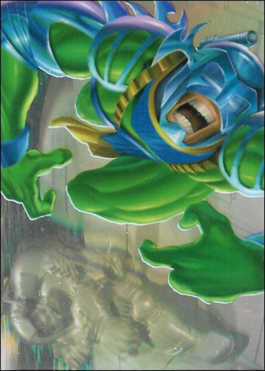 Marvel Annual Flair '95 (HoloBlast Subset) card 7 Hulk vs. Trauma