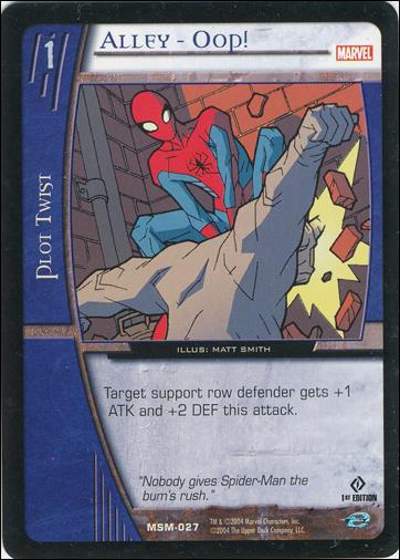 Web of Spider-Man VS System (Base Set) card 27 Alley-Oop!