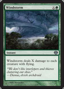 Magic the Gathering: Duel Decks: Garruk vs. Liliana (Base Set) card 25 Windstorm