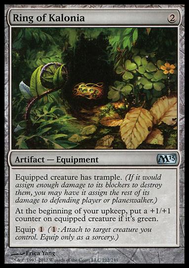 Magic the Gathering: 2013 Core Set (Base Set) card 212 Ring of Kalonia