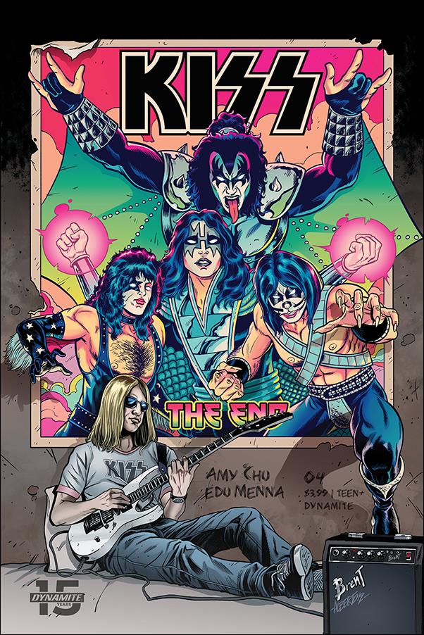 Kiss: The End issue 4-C Brent Schoonover Cover