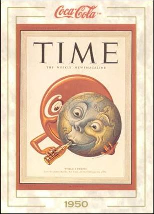 Coca-Cola Collection Series 1 (Base Set) card 54 TIME Magazine Cover (1950)