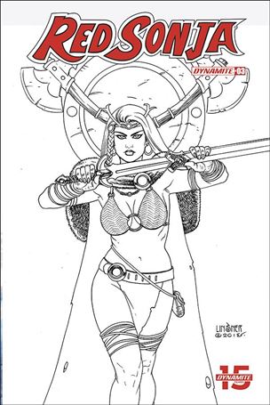 Red Sonja (2019) issue 3-H Joseph Michael Linsner 1:30 Black & White Cover