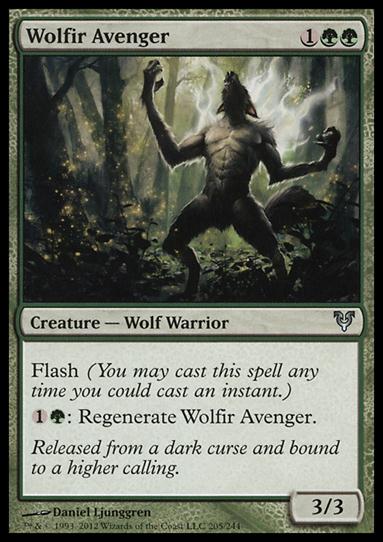 Magic the Gathering: Avacyn Restored (Base Set) card 205 Wolfir Avenger