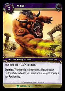 World of Warcraft: Heroes of Azeroth (Base Set) card 25 Maul