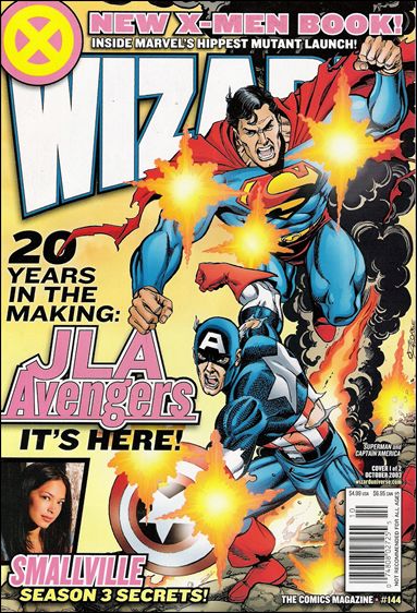 Wizard: The Comics Magazine issue 144-B George Perez Superman & Captain America Cover