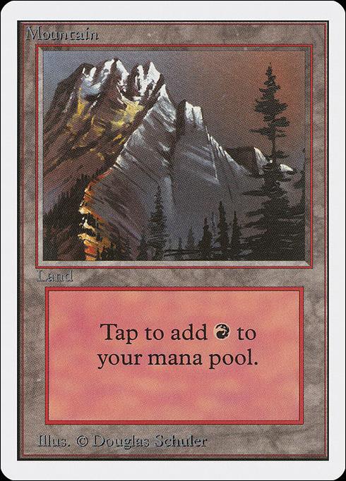 Magic the Gathering: Unlimited (Base Set) card 291-B Mountain
