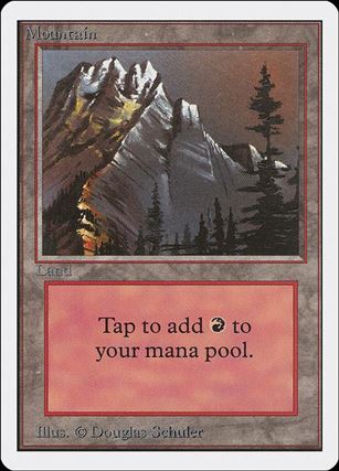 Magic the Gathering: Unlimited (Base Set) card 291-B Mountain