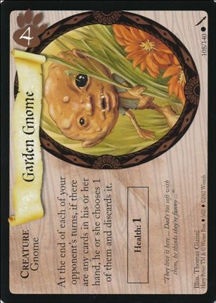 Harry Potter: Chamber of Secrets (Base Set) card 108 Garden Gnome