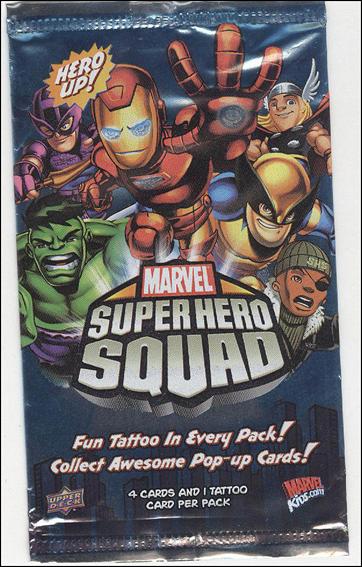 Marvel Super Hero Squad card 2 Blue Sealed Pack