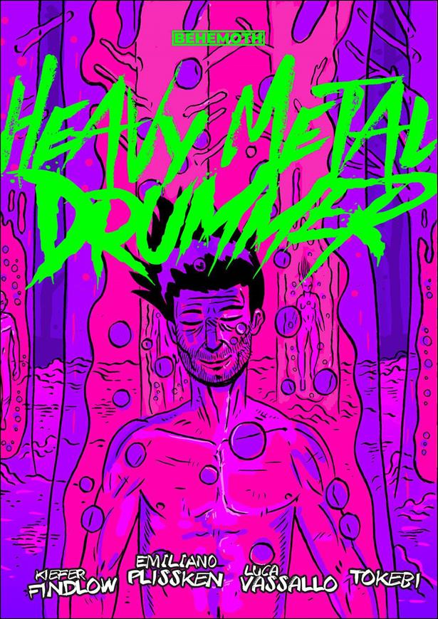 Heavy Metal Drummer issue 6-B Green Logo Cover