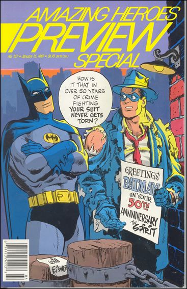 Amazing Heroes issue 157 Issue doubles as AH Preview Special, Jan. 1989