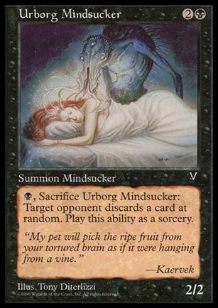 Magic the Gathering: Visions (Base Set) card 71 Urborg Mindsucker
