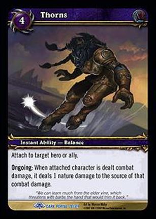 World of Warcraft: Through the Dark Portal (Base Set) card 28 Thorns