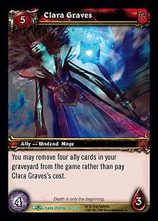 World of Warcraft: Through the Dark Portal (Base Set) card 203 Clara Graves