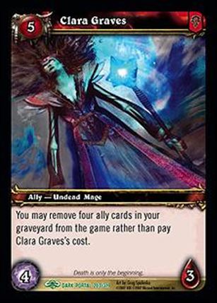World of Warcraft: Through the Dark Portal (Base Set) card 203 Clara Graves