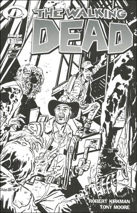 Walking Dead (2003) issue 2-E Chris Samnee Black & White Walking Dead Day Cover