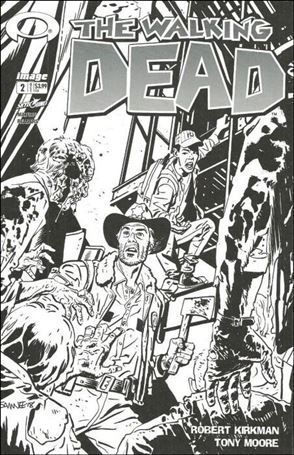 Walking Dead (2003) issue 2-E Chris Samnee Black & White Walking Dead Day Cover